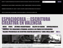 Tablet Screenshot of escrituracreativavalencia.com